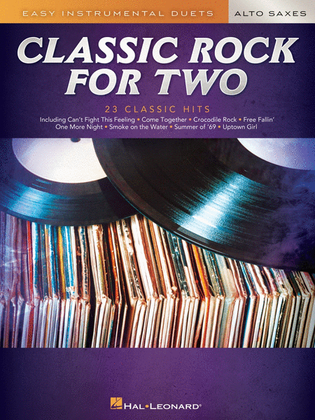 Book cover for Classic Rock for Two Alto Saxes