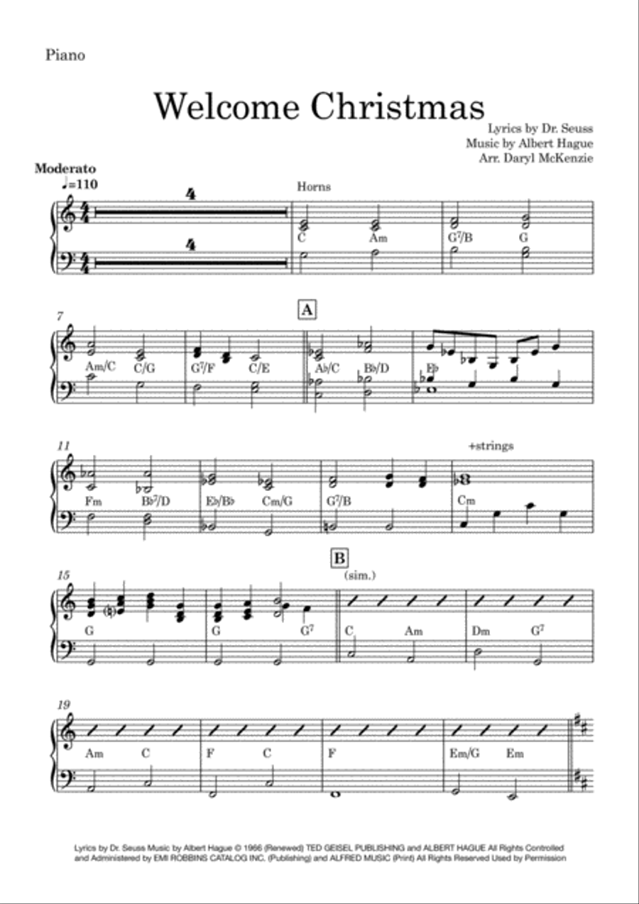 Welcome Christmas 4-Part scores gallery preview page 2