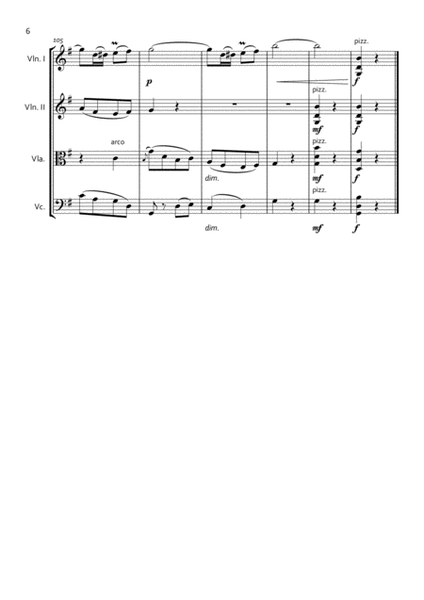 Chanson de Matin for string quartet image number null