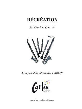 Recreation for Clarinet quartet - Score & parts