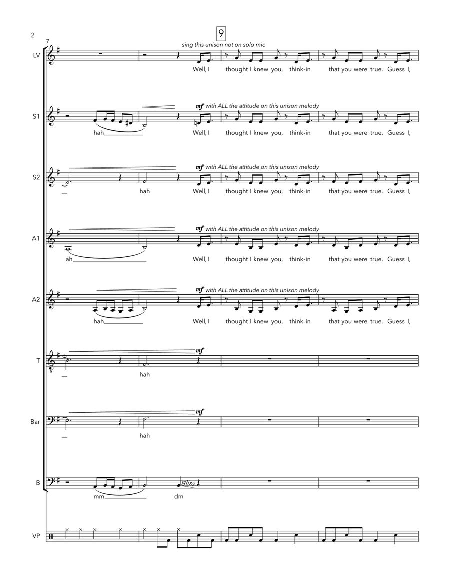 Fighter A Cappella scores gallery preview page 2