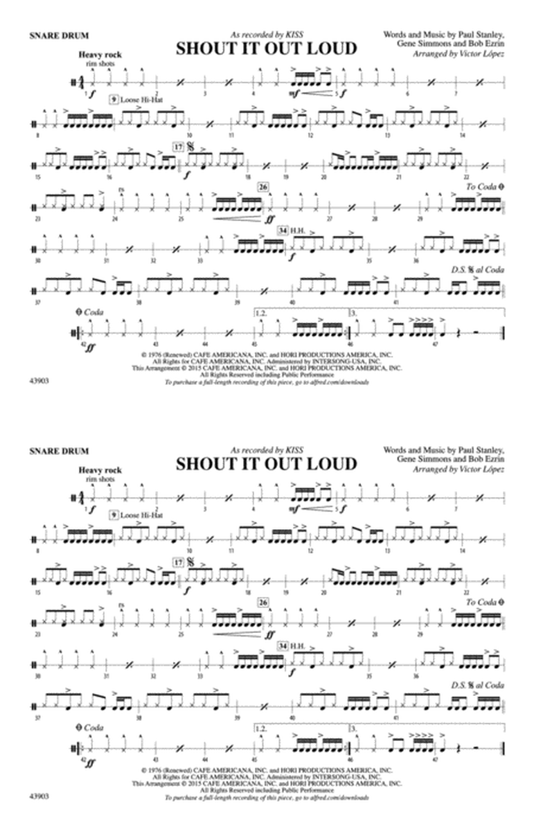 Shout It Out Loud: Snare Drum