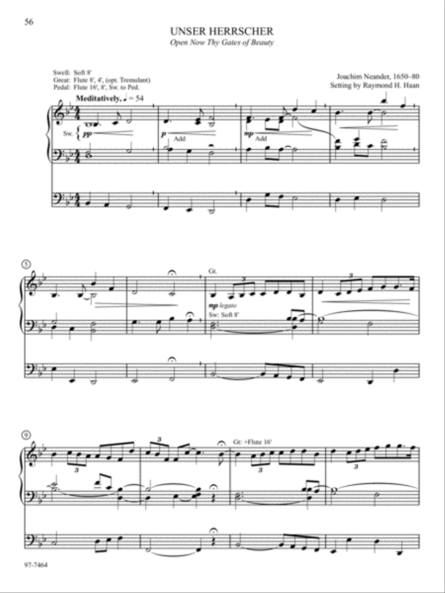 Hymn Prelude Library: Lutheran Service Book, Vol. 11 (TUV) Organ scores gallery preview page 6