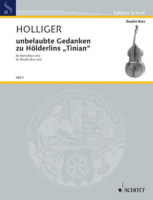 Book cover for unbelaubte Gedanken zu Holderlin's "Tinian"