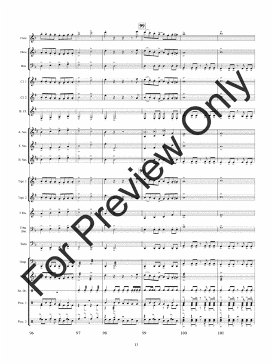 Wolf Dancers (Score) Wolf Dancers (Score) Concert Band scores gallery preview page 16