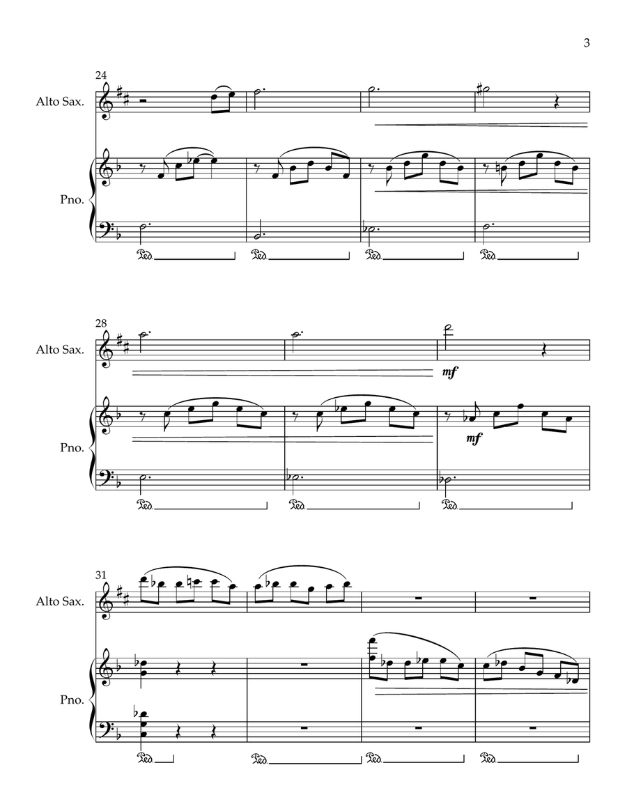 Cavatina Alto Saxophone scores gallery preview page 3