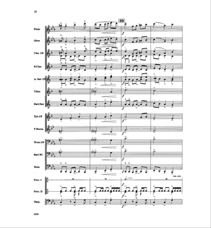 Pevensey Castle Concert Band scores gallery preview page 13