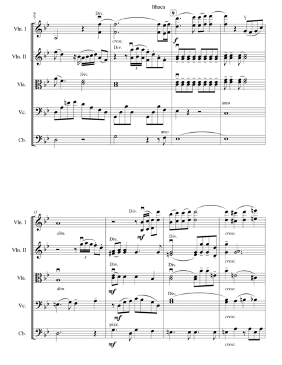 Ithaca String Orchestra scores gallery preview page 3