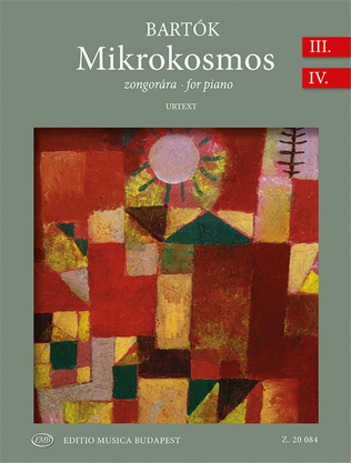 Book cover for Mikrokosmos for piano Volume 3-4, BB 105