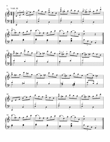 Twelve Variations on Ah, Vous Dirai-je Maman, K. 265 (Twinkle, Twinkle, Little Star)