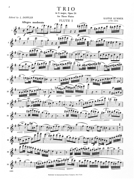 Trio In G Major, Opus 24