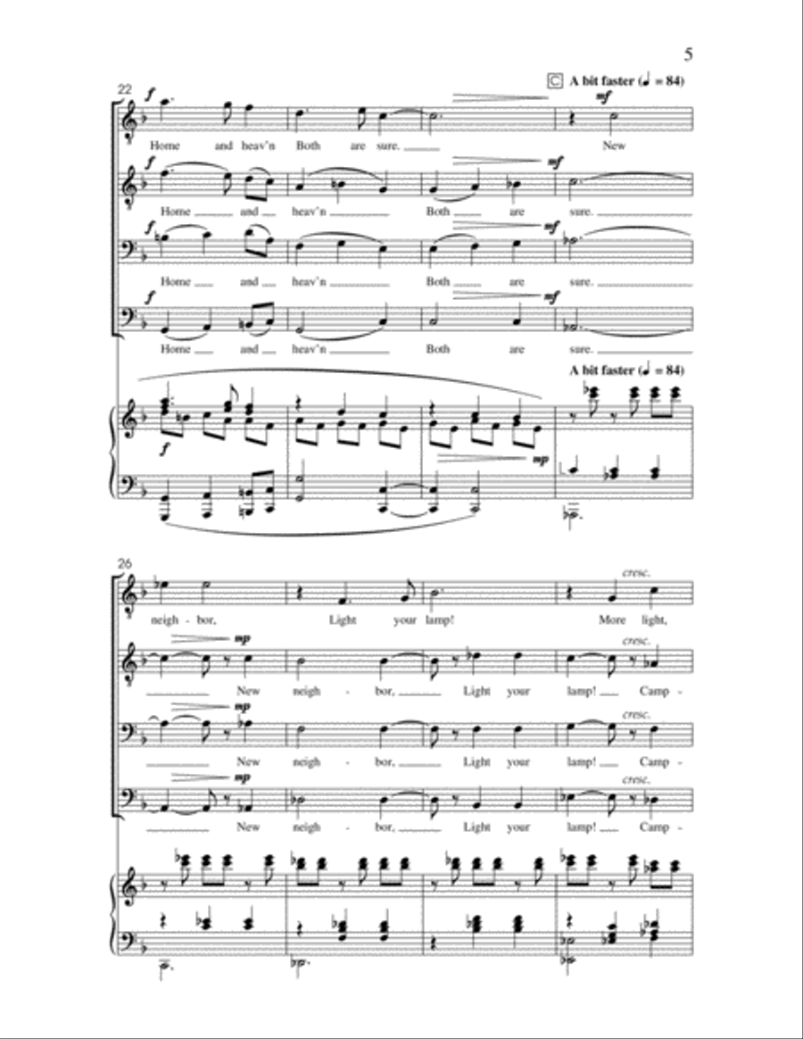 Candles in the Wilderness TTBB scores gallery preview page 5