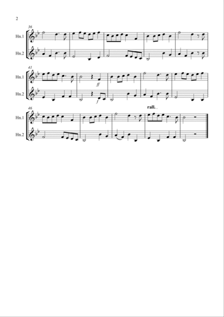 Prelude From Te Deum for French Horn Duet Brass Duet scores gallery preview page 2