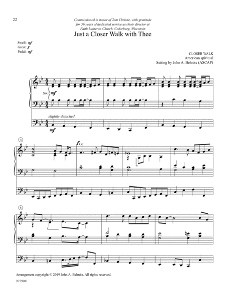 Five Hymn Inspirations, Set 2 Organ scores gallery preview page 5