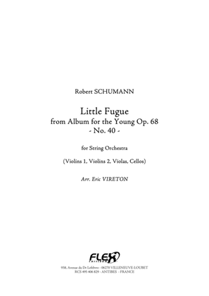 Book cover for Little Fugue - from Album for the Young Opus 68 No. 40