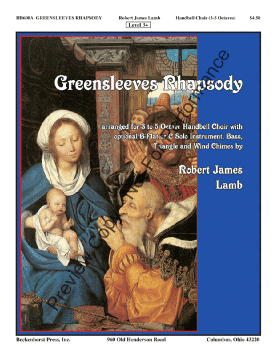 Greensleeves Rhapsody - handbell part 5-Octaves scores gallery preview page 2