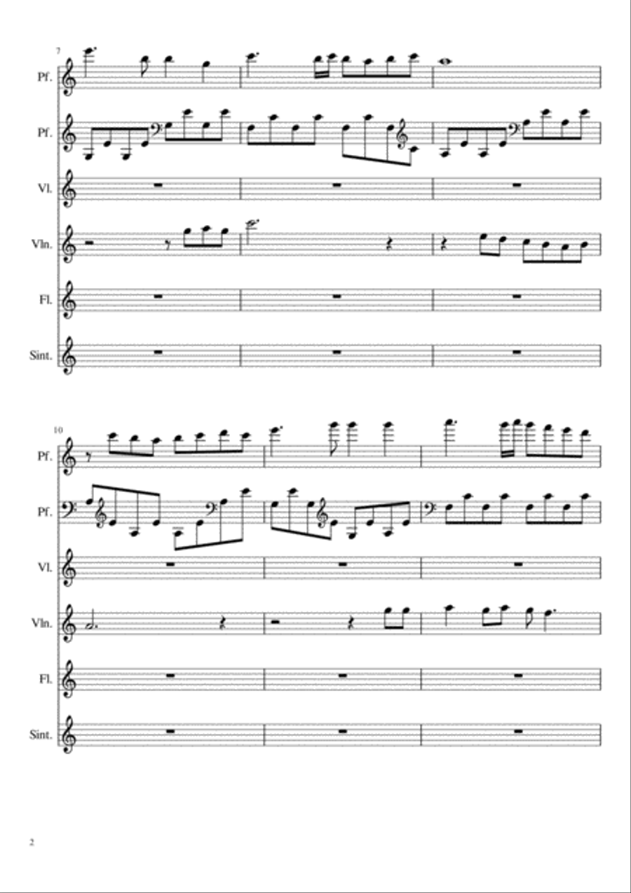 Metamorfosi (Un angelo nei guai) Small Ensemble scores gallery preview page 2