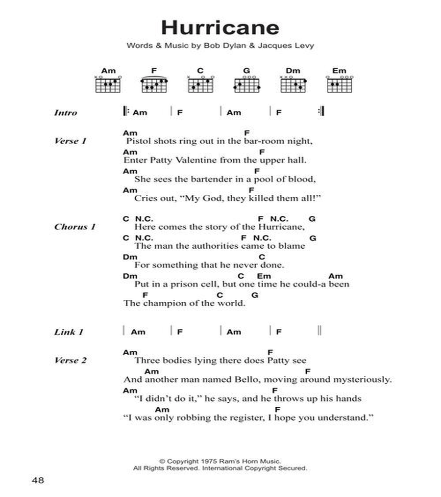 The Best of Bob Dylan Chord Songbook Acoustic Guitar scores gallery preview page 6