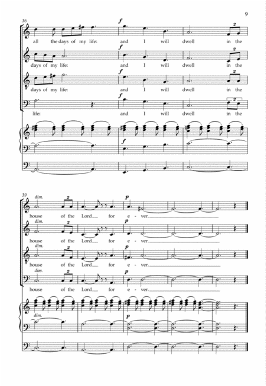 Psalm 23 Psalm 23 4-Part scores gallery preview page 4