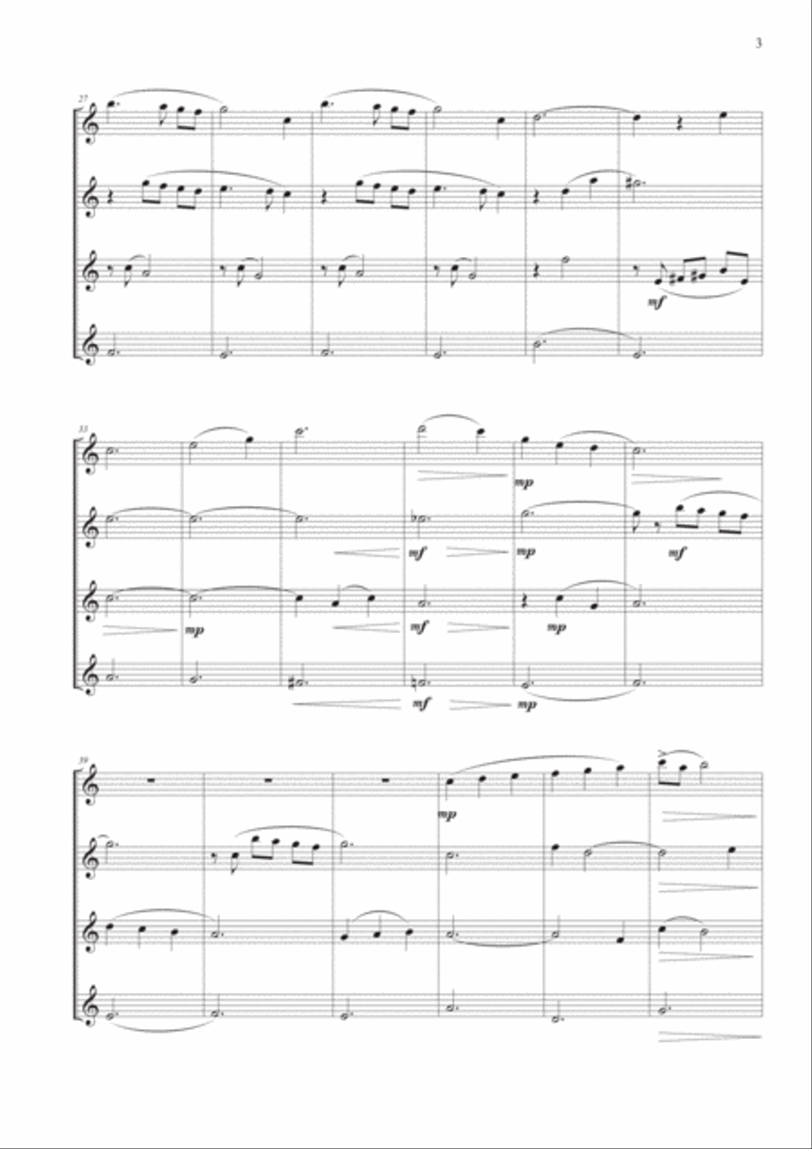 Moon River Moon River Woodwind Quartet scores gallery preview page 4