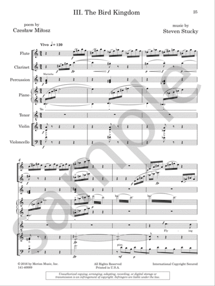 The Stars and the Roses Chamber Music scores gallery preview page 9