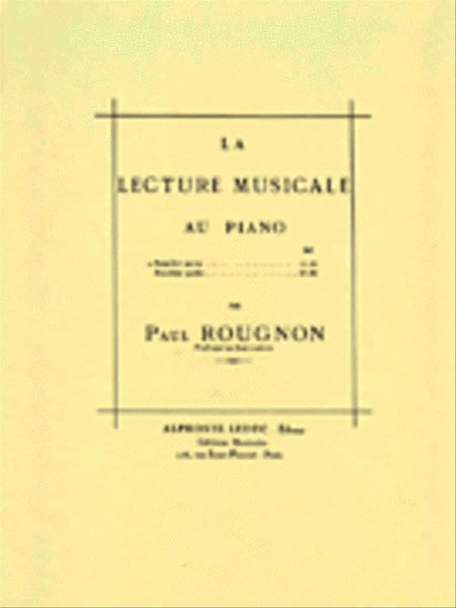 La Lecture Musicale Au Piano - Volume 1 Piano Solo scores gallery preview page 1