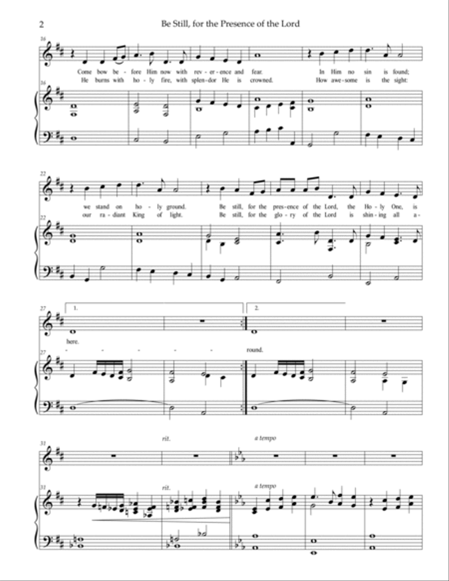 Be Still For The Presence Soprano Voice scores gallery preview page 3