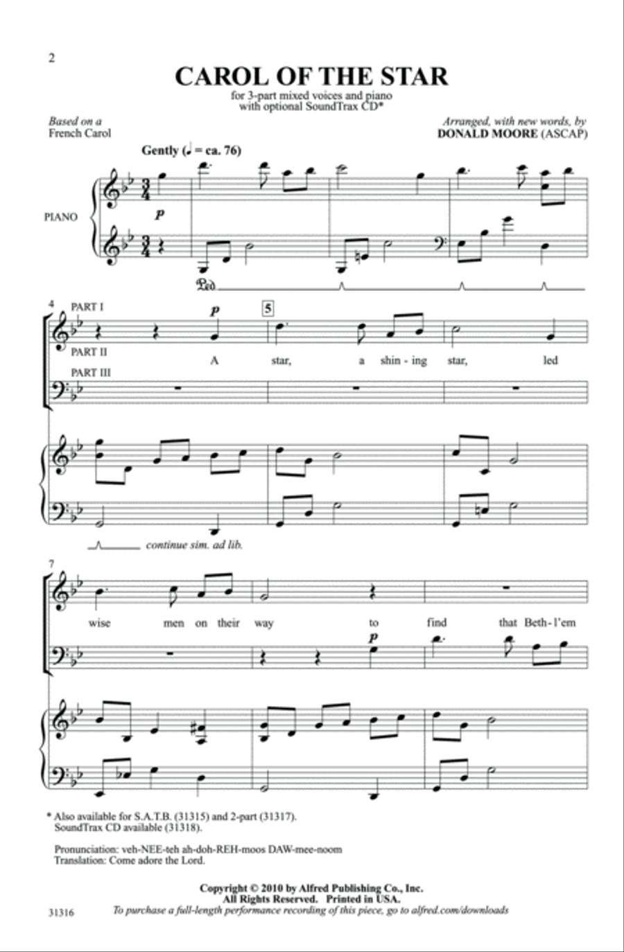 Carol of the Star 3-Part scores gallery preview page 2