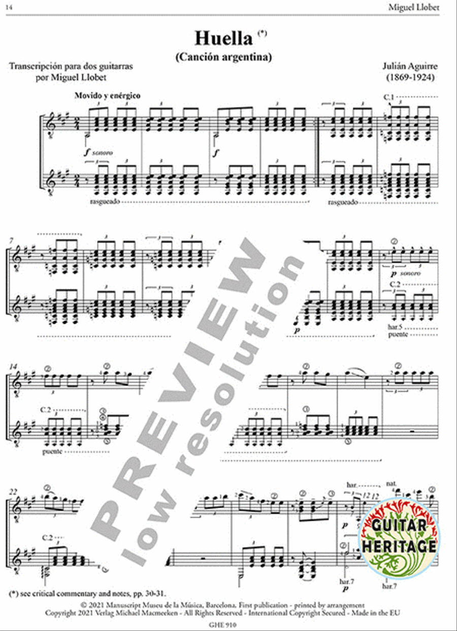 Works for Guitar Duo Vol. 10 Classical Guitar scores gallery preview page 2