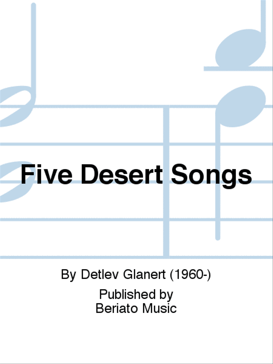 Five Desert Songs Five Desert Songs Cello scores gallery preview page 1