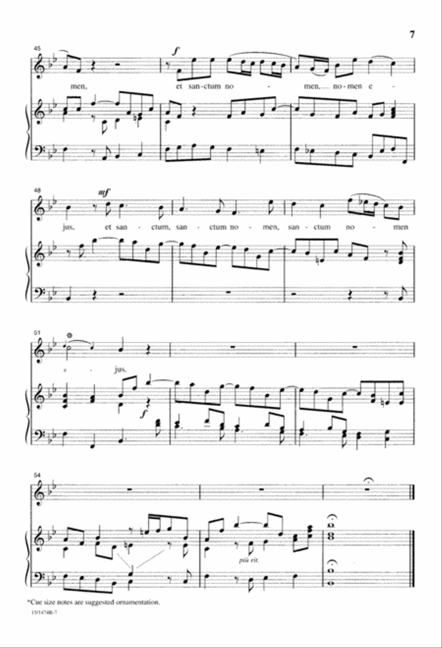 Vivaldi for Treble Voices Unison Choir scores gallery preview page 8