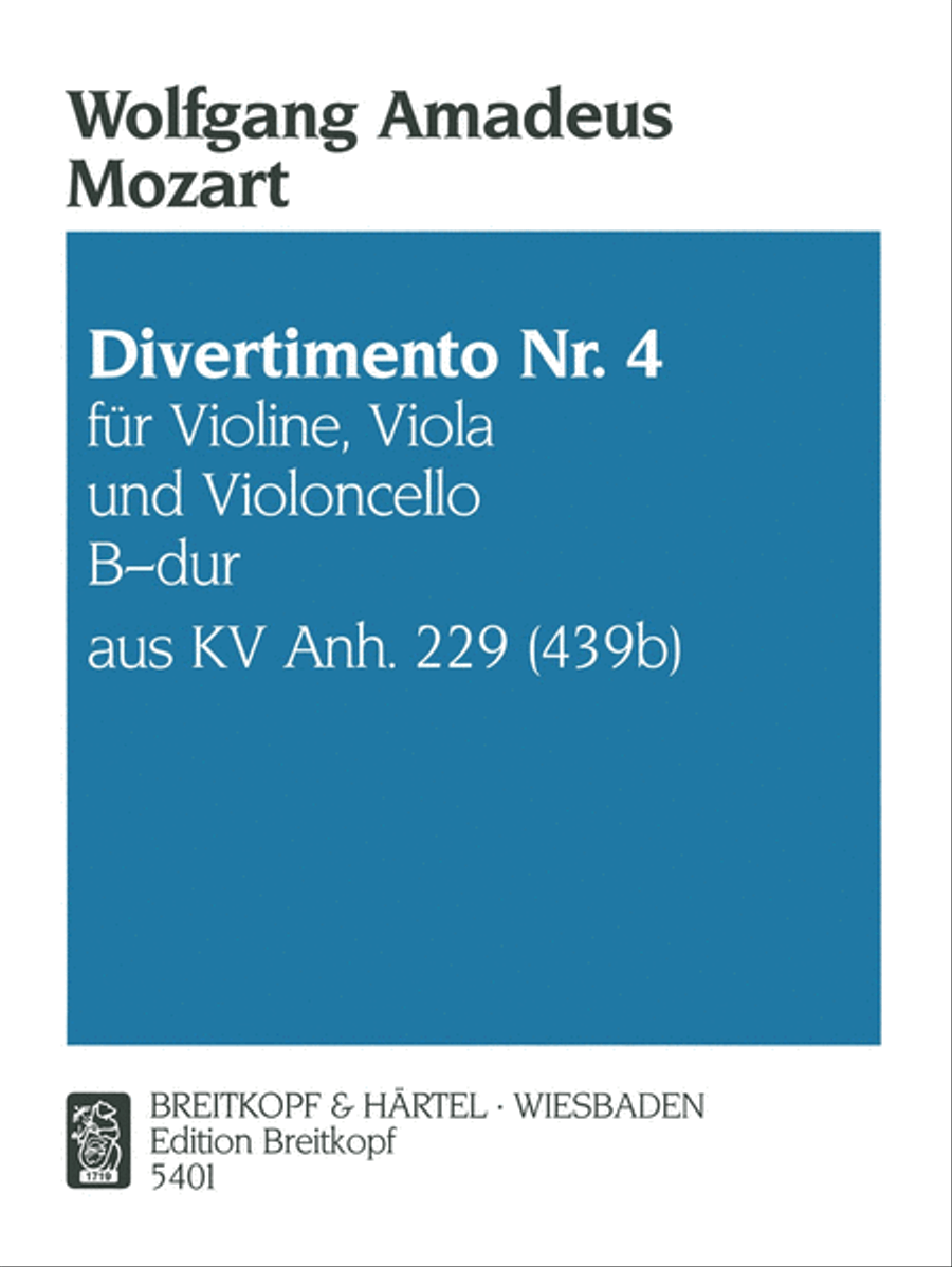 5 Divertimentos KV 439b (App. 229) Score scores gallery preview page 1