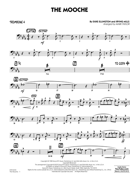 The Mooche (arr. Mark Taylor) - Trombone 4