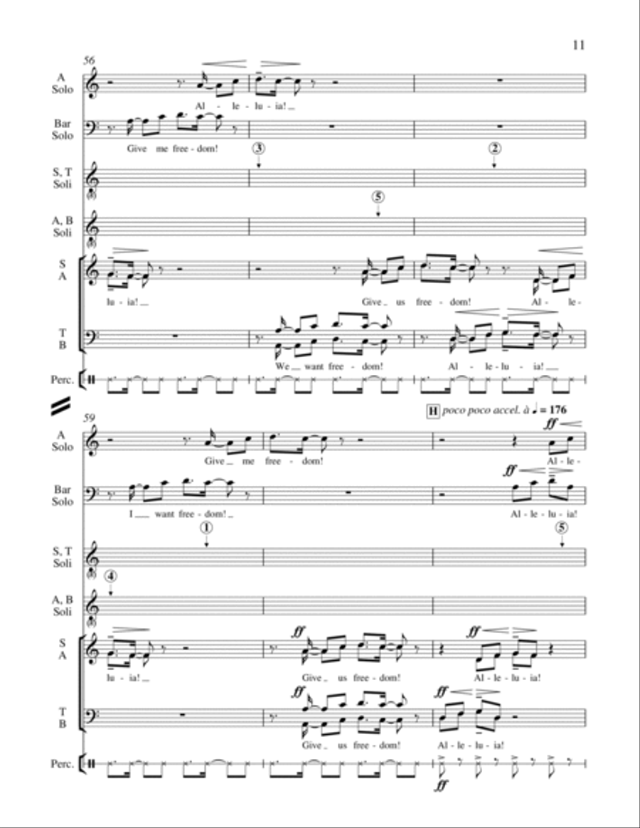 Freedom Song Freedom Song 4-Part scores gallery preview page 20