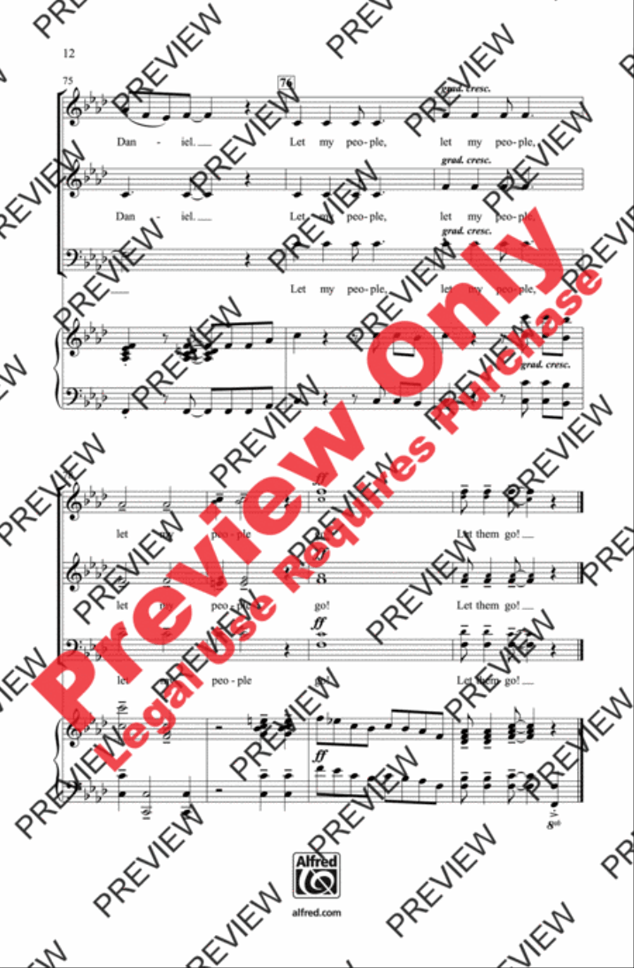 Moses and Daniel 3-Part scores gallery preview page 11