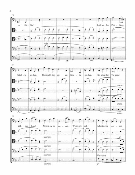 Suite from "The Magic Flute" for Trombone Quartet