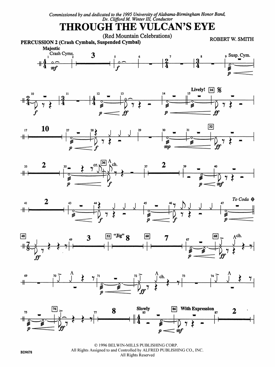 Through the Vulcan's Eye: 2nd Percussion