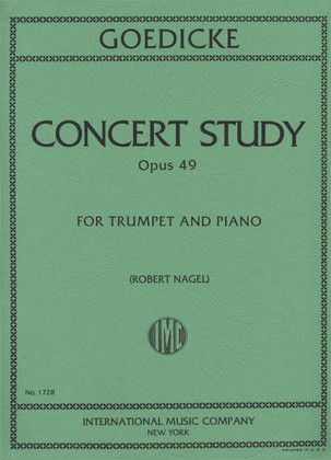 Book cover for Concert Study, Op. 49 (Trumpet in C)