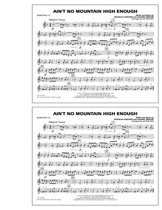 Ain't No Mountain High Enough - Baritone T.C.