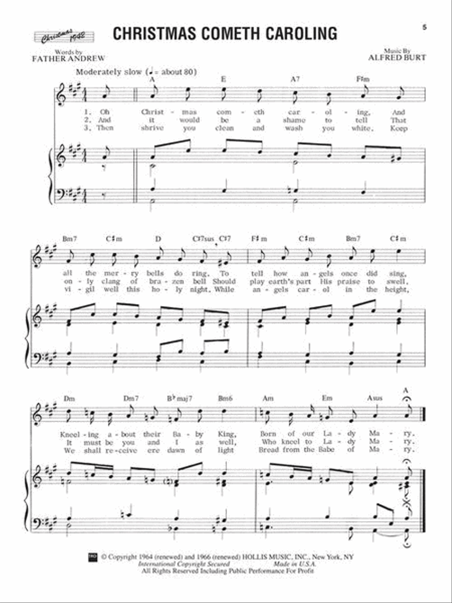 The Alfred Burt Christmas Carols Piano, Vocal, Guitar scores gallery preview page 5