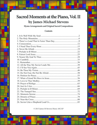 Book cover for Sacred Moments at the Piano, Vol. II
