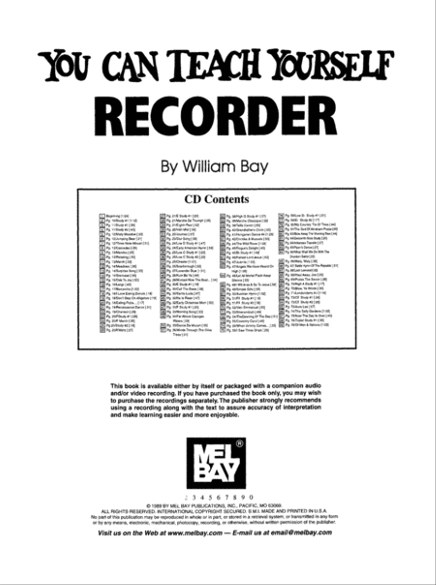 You Can Teach Yourself Recorder Recorder scores gallery preview page 2