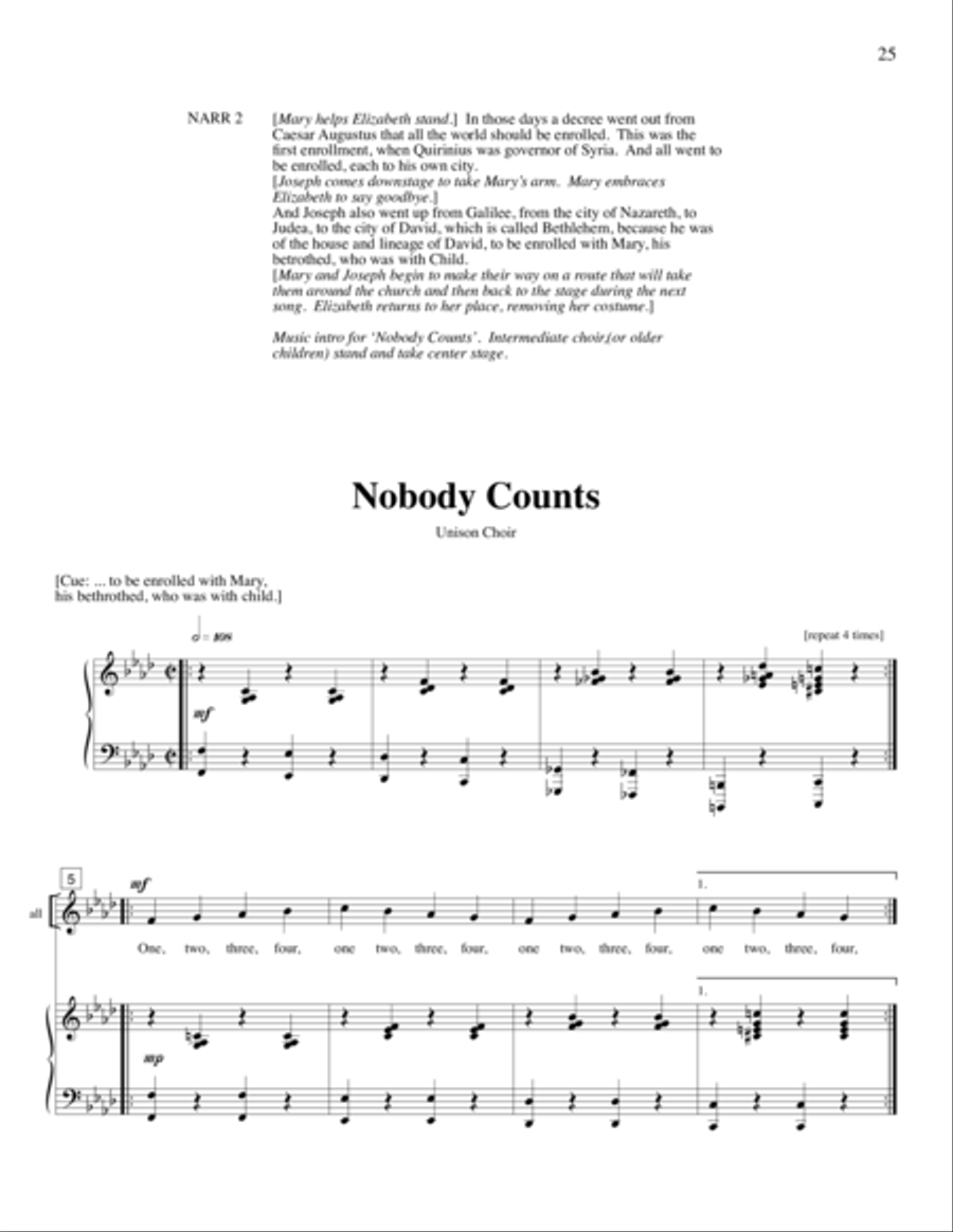 Strange Places (Christmas Pageant) 4-Part scores gallery preview page 28