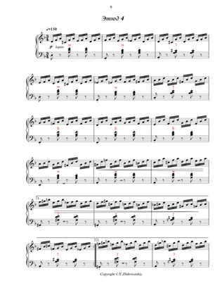 Polyrhythmic etude #4 for accordion: 3 in the left hand - 4 in the right.