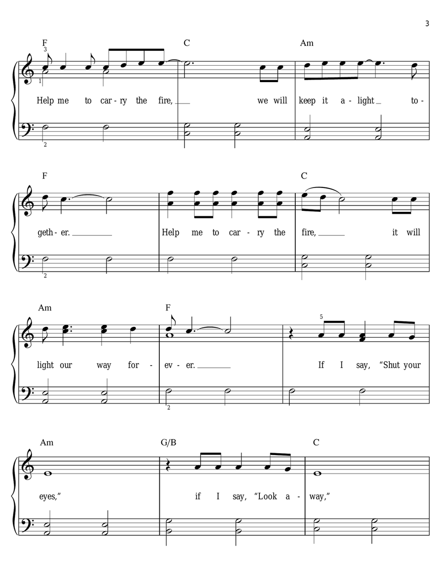 No Sound But The Wind Voice scores gallery preview page 3