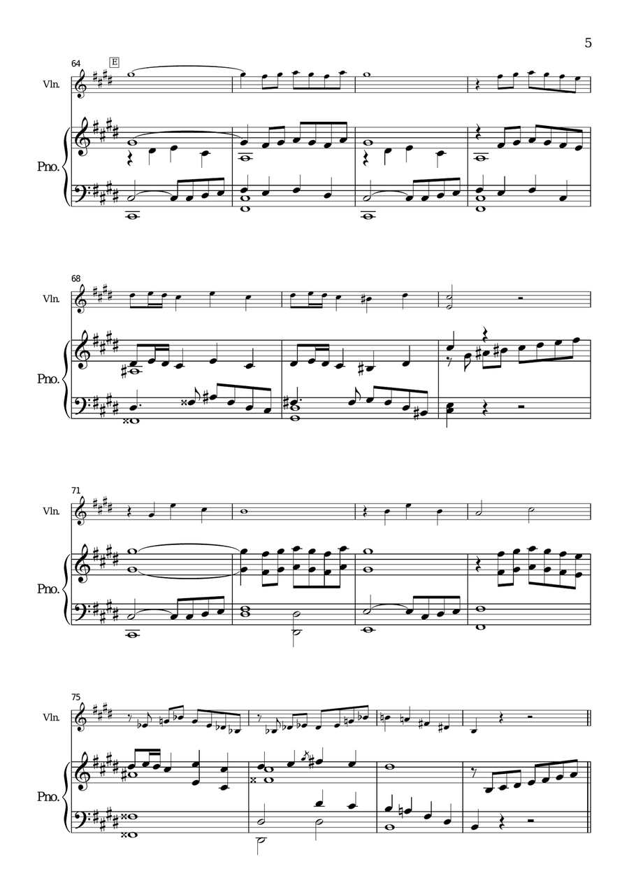 Life Is Beautiful (la Vita E Bella) Violin Solo scores gallery preview page 5