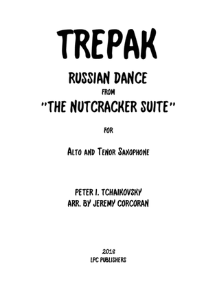 Book cover for Trepak from The Nutcracker Suite for Alto and Tenor Saxophone