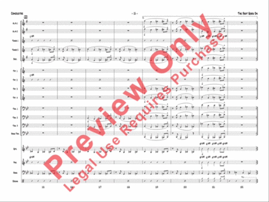 The Beat Goes On The Beat Goes On Jazz Ensemble scores gallery preview page 18