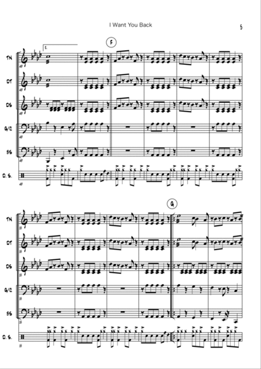 I Want You Back Large Ensemble scores gallery preview page 5