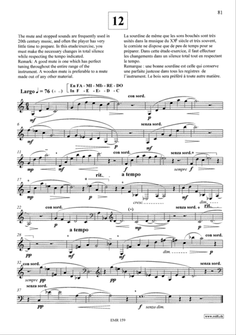 Treatise-Method and Exercises & 21 Etudes Horn scores gallery preview page 20